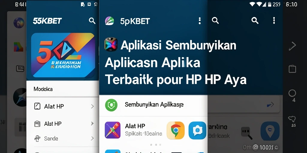 Tampilan utama aplikasi 55KBET untuk menyembunyikan aplikasi.