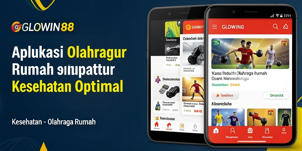 Tampilan antarmuka GLOWIN88 yang sederhana dan menarik untuk olahraga di rumah.