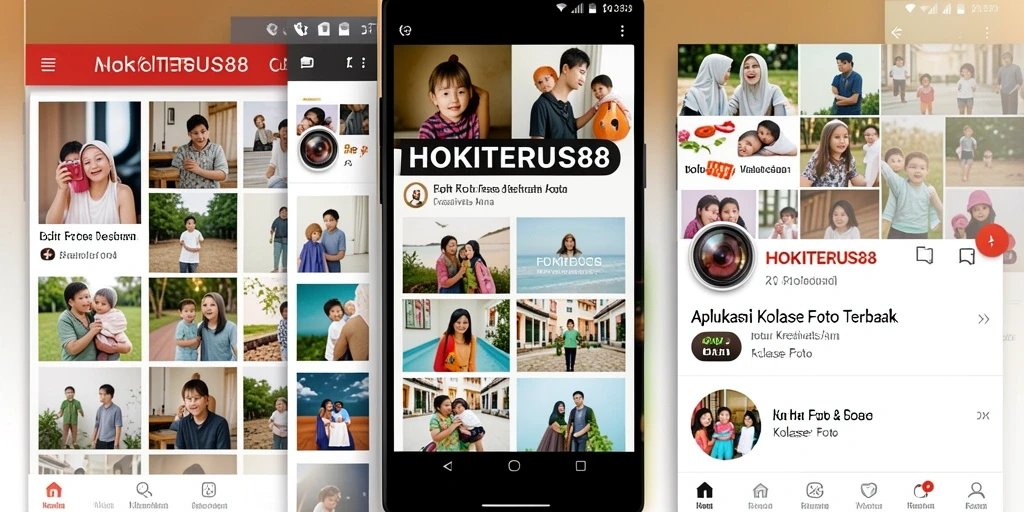 Tampilan antarmuka HOKITERUS88 untuk kolase foto yang kreatif.