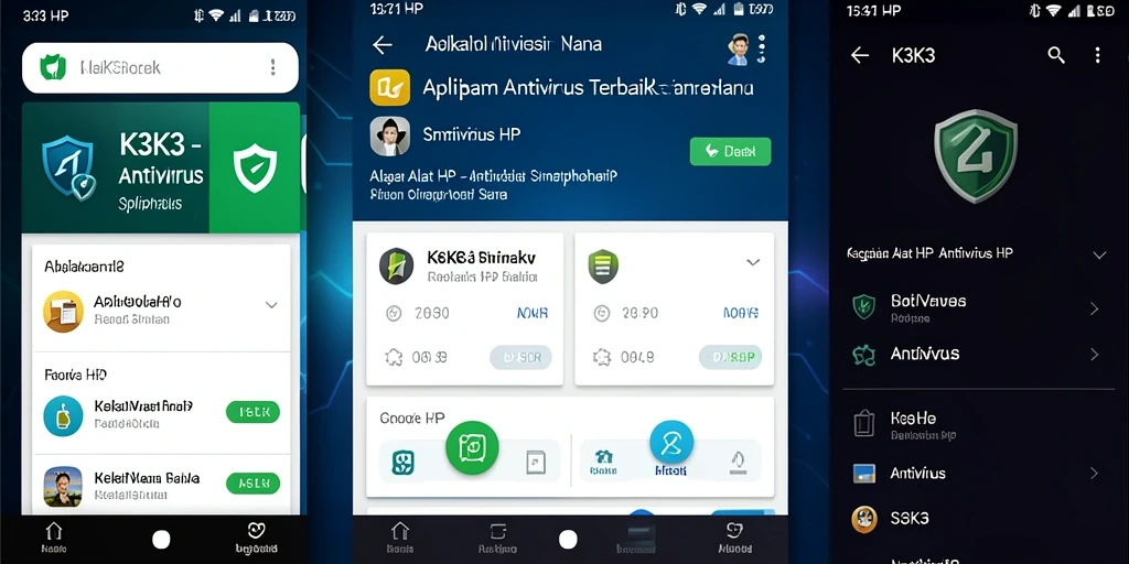 Tampilan antarmuka aplikasi K3K3 yang intuitif dan mudah digunakan.