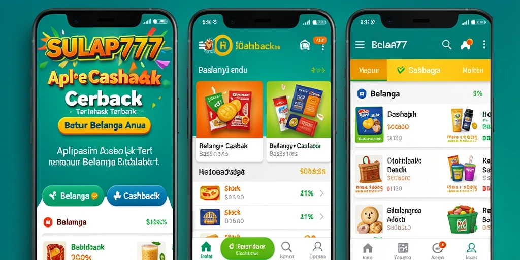 Antarmuka SULAP777 menampilkan berbagai penawaran cashback menarik.