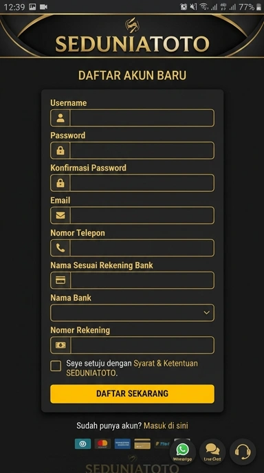 Buat Akun Baru di Seduniatoto dengan Mudah